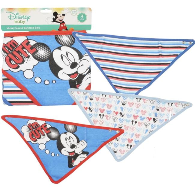 mickey mouse bandana bibs