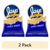(2 pack) Jays Potato Chips, Curly Waves, 10 oz Bag