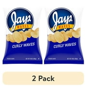 (2 pack) Jays Potato Chips, Curly Waves, 10 oz Bag
