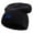 Black, variant on Peru Landscape Sign Embroidered Big Size Superior Cotton Short Knit Beanie - Navy XL-3XL
