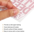 thumbnail image 4 of Uxcell Vinyl Self Adhesive Letter Number Sticker Decal Kit, Pink 126 Piece 4 Sheets, 4 of 5