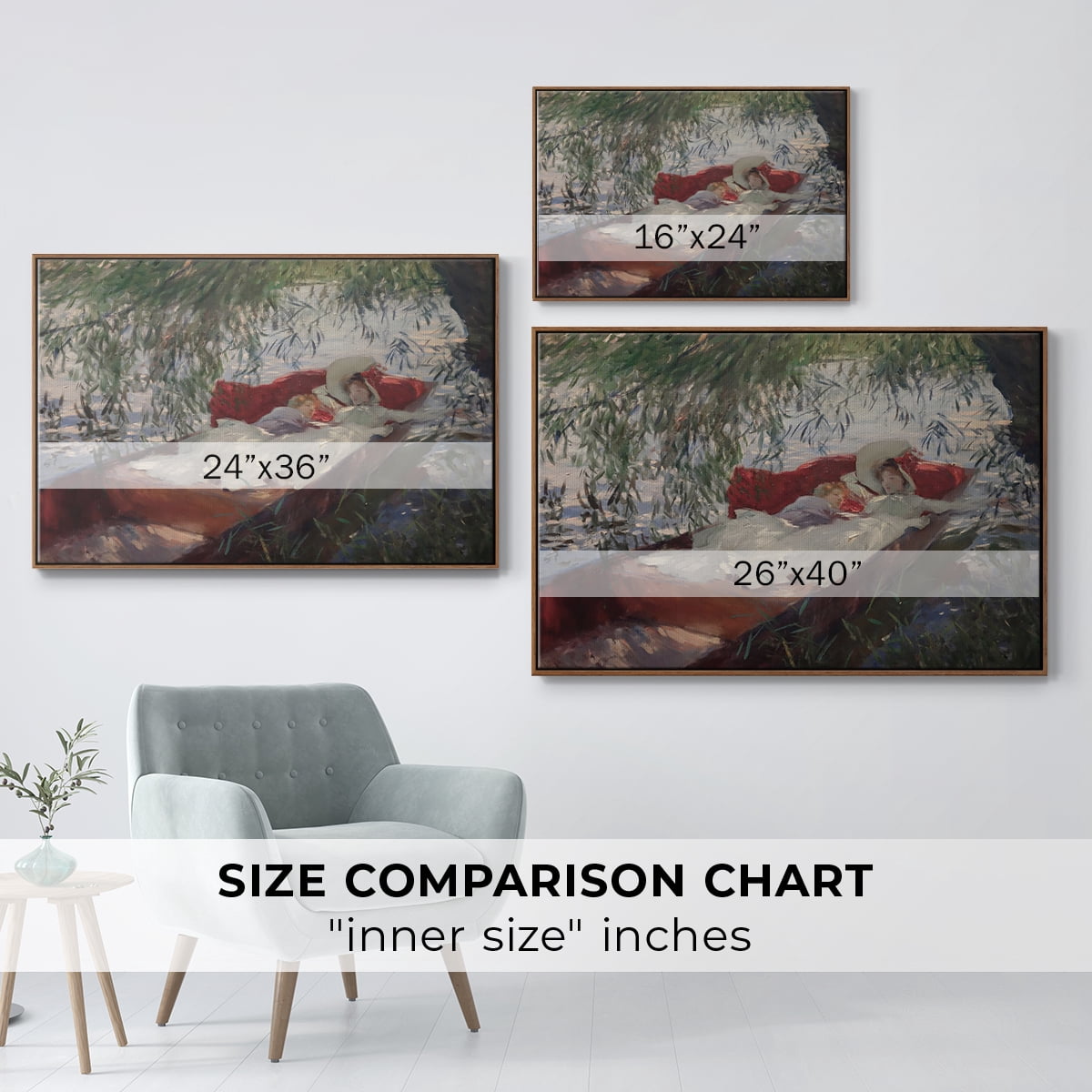 Vintage Botanical Print-XCII By Wexford Home Framed in Walnut Wood Gallery Wrapped Canvas 27 in. x 41 in.