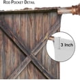 thumbnail image 6 of Rustic Wooden Barn Door Curtains for Bedroom Decor,Old Barn Door Wooden Board Living Room Curtains,Farmhouse Western Retro Drapes 42x63in, Style-1, 6 of 6