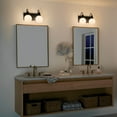thumbnail image 2 of Black Two Light Bath from the Hex Collection, 2 of 8