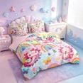thumbnail image 2 of Manfei Cute Axolotl 7pcs Bedding Comforter Set,Cartoon Salamander Queen Bedding Sets For Kids Boys Girls,Kawaii Rainbow And Butterflies Queen Sheet Sets,Ombre Ultra Soft Home Decor Reversible, 2 of 8