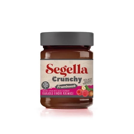 Segella Crunchy Hazelnut Spread with Cacao & Raspberry 12.34oz