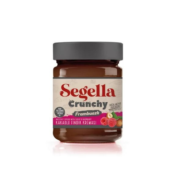 Segella Crunchy Hazelnut Spread with Cacao & Raspberry 12.34oz