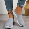 thumbnail image 5 of YLYL Womens Breathable Mesh Walking Mules Sneakers Open Back Slip on Shoes, 5 of 9