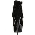 thumbnail image 3 of 609-APONI 6" Heel Velvet Fringe Ankle Cuff Platform Shoes, 3 of 4