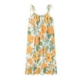 thumbnail image 1 of Guardurnaity Camisón de verano para mujer, vestido de noche, ropa de descanso, vestidos casuales con tirantes sueltos, ropa de dormir, Sling Beach Pijama amarillo azulado XXXL, 1 of 6