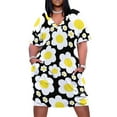 thumbnail image 1 of Vestido holgado Retro de margaritas y flores para mujer falda de verano vestido de fiesta elegante de lujo 60", 1 of 6