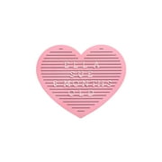 Pearhead Pink Heart Shaped Wooden Letterboard Set, Baby Girl Keepsake Photo Prop