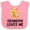 Pink and White, variant on Inktastic Bees-moon Grandpa Loves Me Boys or Girls Baby Bib