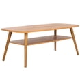 thumbnail image 4 of SAFAVIEH Karou Modern 2 Tier Wood Coffee Table, Oak, 4 of 10