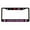 Black/Black/Light pink, variant on Cavalier King Charles Spaniel Style Dog Metal License Plate Frame Personalized/Car Accessories Car Tag Holder Cover (Chrome/Silver/Blue)