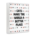 thumbnail image 4 of Stupell Industries Cats Make World Better Animals & Insects Painting White Framed Art Print Wall Art, 16 x 20, 4 of 10