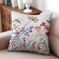 thumbnail image 4 of Bring the Outdoors In: Cream Wildflower 16x16inch Pillow Covers - Farmhouse Decor Throw Pillows, Perfect for Couch, Sofa & Outdoor Decorations, Set of 2, 4 of 7