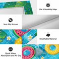 thumbnail image 6 of Summer Swimming Pool Outdoor Rug for Patio/Deck/Porch, Non-Slip Large Area Rug 3 x 5 Ft, Floral Plumeria Leaves Blue Plaid Indoor Outdoor Rugs Washable Area Rugs, Reversible Camping Rug Carpet Runner, 6 of 8