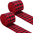 thumbnail image 1 of rollos de tela escocesa de tela escocesa de tela escocesa de tela escocesa de tela escocesa para envolver la cinta de tela escocesa de tela escocesa para la decoración de bricolaje de regalo de manual Afortunado Sencillez, 1 of 5