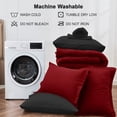 thumbnail image 5 of Sasttie 7 Pieces Queen Comforter Set, Reversible Bed in a Bag, All Season Bedding Set with Comforter, Flat Sheet, Fitted Sheet, Pillowcases & Shams, Red & Black, 5 of 10