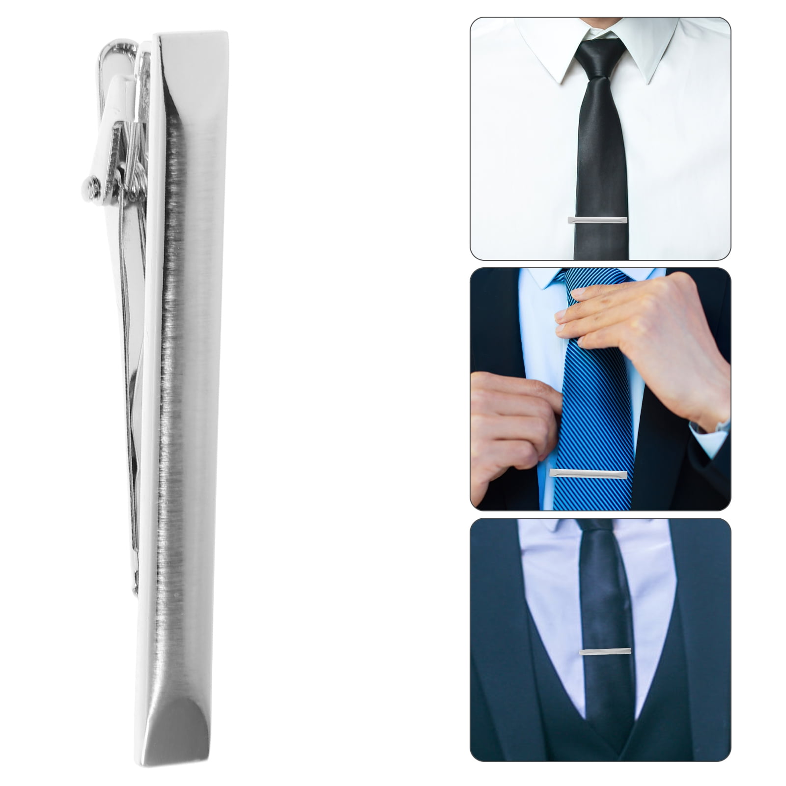 2 PCS Pince à Cravate Pour Hommes Croix Pince à Cravate