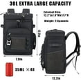 thumbnail image 5 of Garvee 30L Waterproof Insulated Cooler Backpack, Leak Proof, 12.2 x 7.9 x 17.7", Black, 5 of 7
