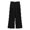 Black, variant on lnmuld Girls Solid High Waist Pleated Capri Wide Leg Suit Pants Non-Stretch Woven School Uniform Business Casual Trousers Color:Green,Size:6-7 Years