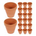 thumbnail image 1 of 20pcs mini macetas de terracota con agujeros de drenaje Subserta de cactus de cactus, 1 of 6
