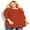 Copper, variant on Women's Plus Size Jordan Plain 3/4 Sleeves Relaxed Tunic Top