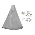 thumbnail image 2 of Hamaca columpio para niños, silla colgante ajustable, regalos con accesorios de metal, columpio Plata, 2 of 9