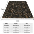 thumbnail image 6 of Golden Moon and Sun Throw Blanket Magical Element Planet Cloud Throws Blankets Boho Hippie Couch Sofa Chair Travel Size Poster Decorations Decor All Seasons 40"x50" Adult Modern Gift for Hippie Lover, 6 of 6