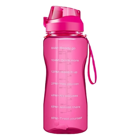 

kaHgKids Glass&Bottle Bottle With And Motivational Time Marker 64oz Large Capacity Leak Proof Fitness Sports Water Jug Kitchen Tools and Gadgets