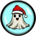 thumbnail image 3 of Body Candy 9/16 Holiday Christmas Spirit Ghost Black Acrylic Saddle Plug Set, 3 of 4