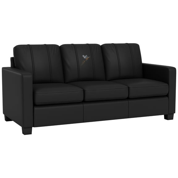 DreamSeat Black Dyno Stationary Sofa Embroidered Pheasant Flushing Logo
