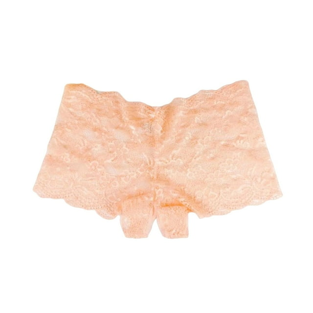 Elegant Lace Plus Size Panties For Women Comfortable Stretch Seamless Underwear With Open Design