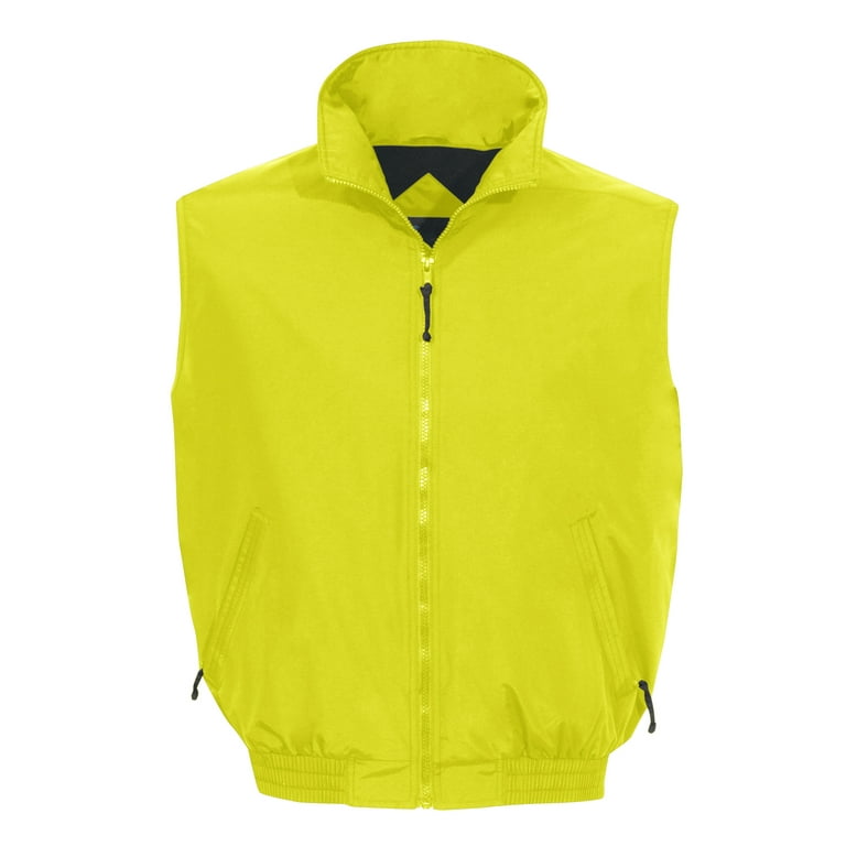 Tri-Mountain Ridge Rider 8400 Nylon Vest, Large Tall, Lime Green