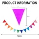 thumbnail image 2 of Paquete de 5 banderines con bandera triangular, banderines, decoraciones para fiesta, suministros de decoración para fiesta de boda, cumpleaños y graduación, 2 of 5