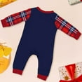 thumbnail image 5 of Onlypjs Family Matching Christmas Pajamas – Navy "Merry Christmas" Plaid Holiday Sleepwear for Women, Men, 5 of 6