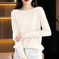 thumbnail image 2 of Wdgfv Cowl Neck Pullover Women Women's Ribbed Knit Turtleneck Pullover Sweater Soft Comfortable Casual Winter Long Sleeve Slim Fit Top for, 2 of 4