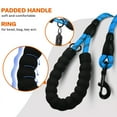 thumbnail image 3 of Taglory Rope Dog Leash with Comfortable Padded Handle, 4ft Reflective Dog Leash, Skyblue, 3 of 7