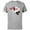 Athletic Heather, variant on Mickey & Minnie Mouse Oh My! Kiss Valentine’s Day - Short Sleeve Cotton T-Shirt for Adults - Customized-Natural