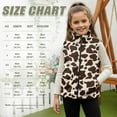 thumbnail image 7 of Pzuqiu Cow Print Kids Sleeveless Vests Casual Clothes for Girl 11-12 Versatile Soft Winter Lightweight Sleeveless Fleece Jacket with Practical Wind Proof for Outdoor Activities, 7 of 7