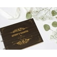 thumbnail image 5 of Darling Souvenir Personalized Engraved Laser Cut Wedding Guest Book Wooden Cover Sign-in Book Registry Guestbook Scrapbook-PQ, 5 of 7
