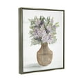 thumbnail image 3 of Stupell Country Lilac Blooms Arrangement Botanical & Floral Painting Gray Floater Framed Art Print Wall Art, 3 of 6