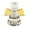 B004- Yellow, variant on Home Decor, Glass Tabletop Christmas Ornaments, Statues for Home Decor, Seasonal Home Decor, 2.5X2.5 Inch Faceted Crystal Guardian Angel Figurine with Bright Yellow Wings, Compact