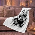 thumbnail image 6 of Playful French Bulldog Autumn Portrait Art Cool Edgy, Playful Pet Portrait Pattern, Warm Flannel Blanket for Living Room and Bedroom, Dog Lovers autumn celebration Gift, Pet Lover Home Decor, 6 of 9