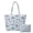Blue Christmas Toile, variant on Yspwyqan Christmas Puppys Quilted Tote Bag for Women, Portable Large Teacher Shoulder Bag Organizer with Matching Purse for Holiday Travel Work Shopping Daily Use