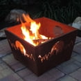 thumbnail image 3 of Esschert Design USA FF1003 Forest & Moon Fire Basket, Rust, 3 of 3