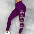 thumbnail image 5 of AherBiu Yoga Leggings for Women High Waisted Easter Printed Slim Athletic Workout Bottom Legging Pants, 5 of 5