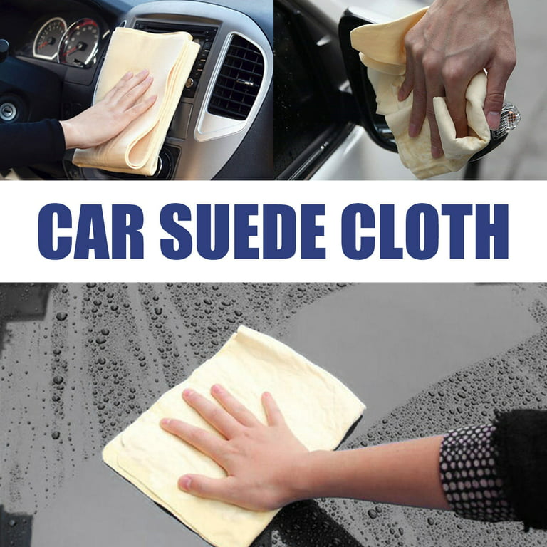 CLZOUD Cleaning Supplies for Cars Interior Wool Wash Gloves Lint Scrubber  High Density Microfiber Soft Automotive Polishing Black 